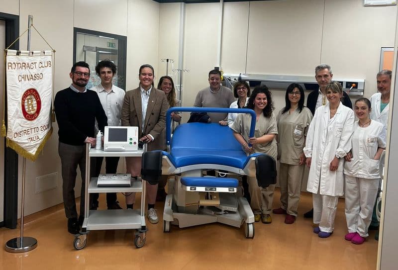 CHIVASSO - Donato all'ospedale un nuovo cardiotocografo e ampliata una sala parto - FOTO