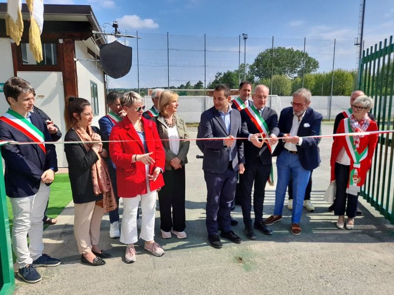 SAN GIORGIO CANAVESE - Inaugurato il bocciodromo comunale - FOTO