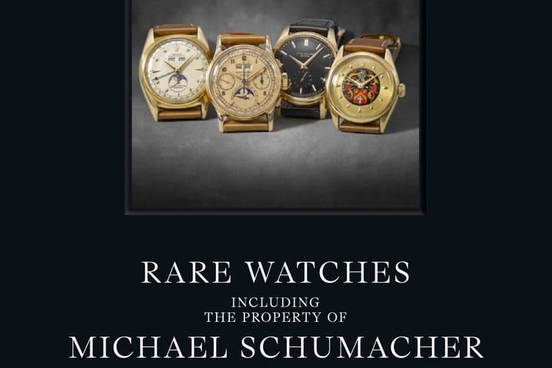 ASTE - A Ginevra all'incanto 8 orologi di Michael Schumacher