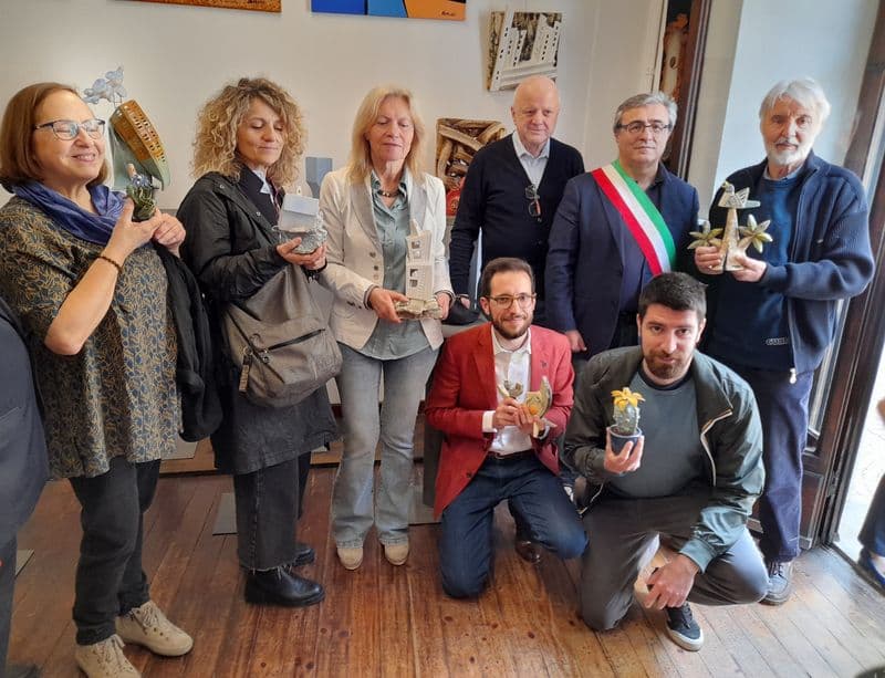 CASTELLAMONTE - Inaugurata la mostra «Ceramiche sonore ed altro» - FOTO