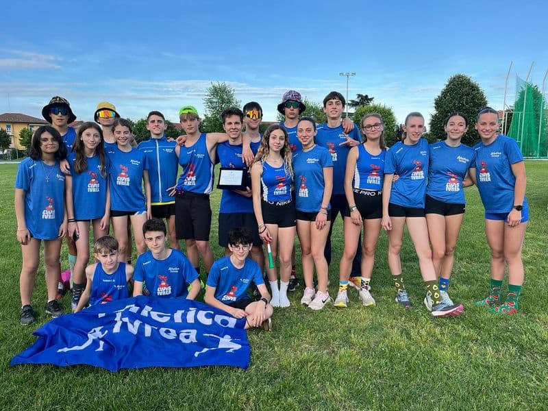 IVREA - Atletica, campionato di società su pista: storico scudetto piemontese per i cadetti dell'Avis - FOTO