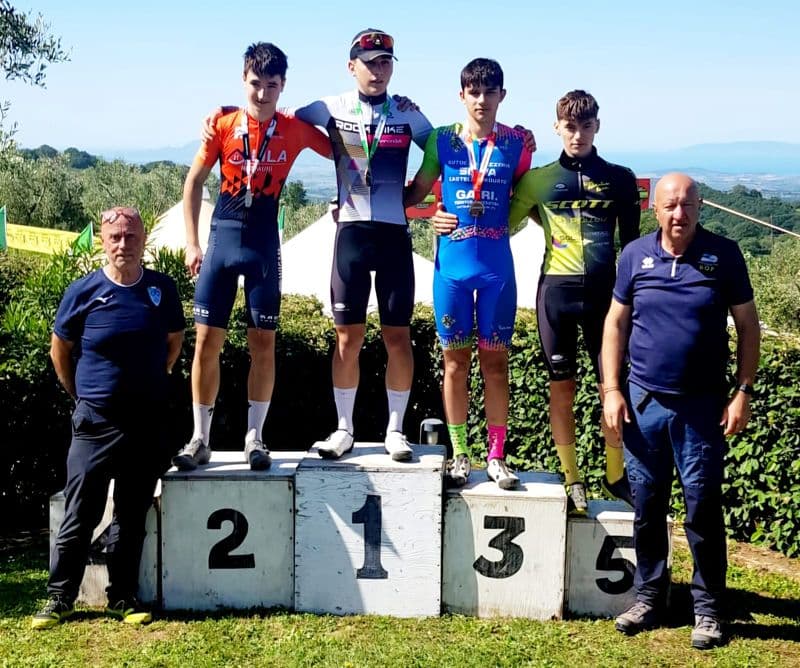 FRONT CANAVESE - Francesco Riva vince in Toscana, podio tutto Rock Bike Team a Rocca - FOTO
