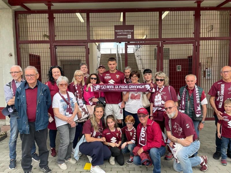 CUORGNE' - Il Toro club al mitico Filadelfia per gli allenamenti dei granata - FOTO