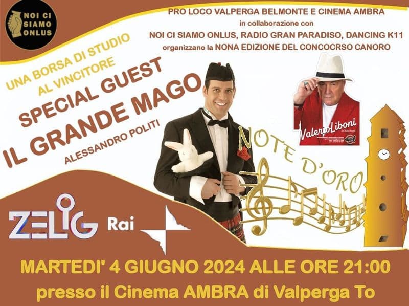 VALPERGA - Il concorso «Note d'oro» per aiutare la giovane Rebecca