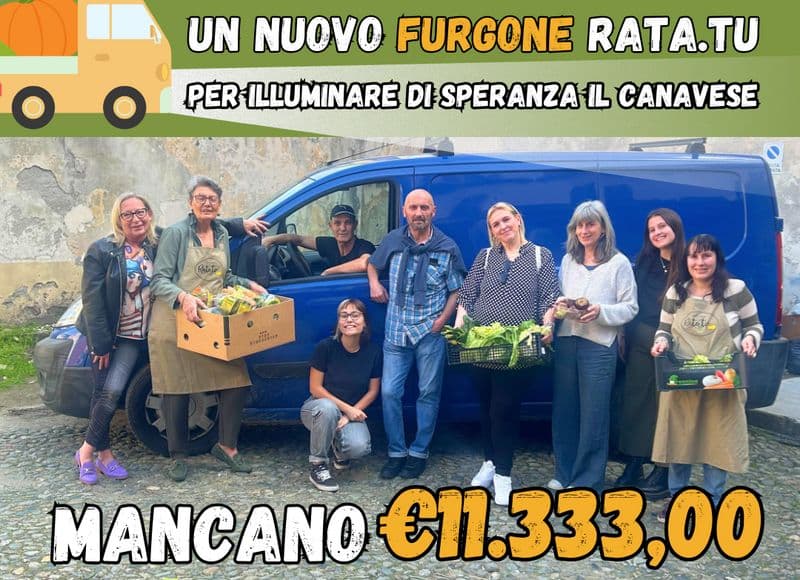 CUORGNE' - Continua fino al 15 giugno la raccolta fondi per il nuovo furgone dell'emporio solidale Rata.Tu