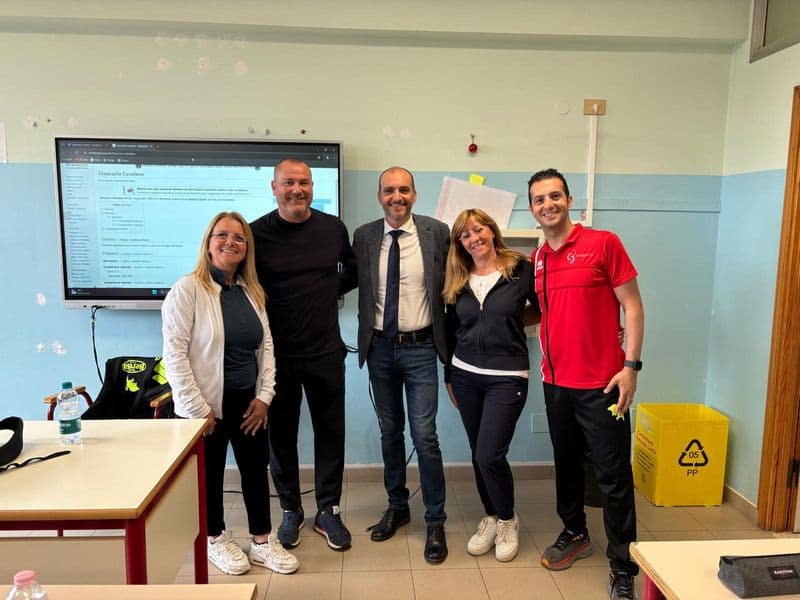 CIRIE' - Liceali a lezione con Giancarlo Cavaliere, allenatore ed ex centrocampista di serie A