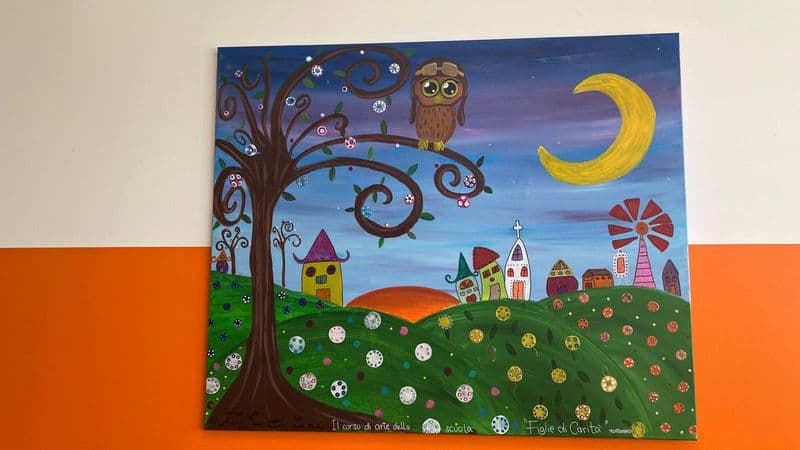 CHIVASSO - I bimbi di Montanaro donano un loro quadro all'ospedale