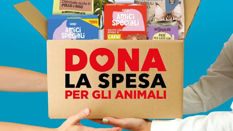 CANAVESE - Alla Coop «Dona la Spesa» dedicata agli animali meno fortunati