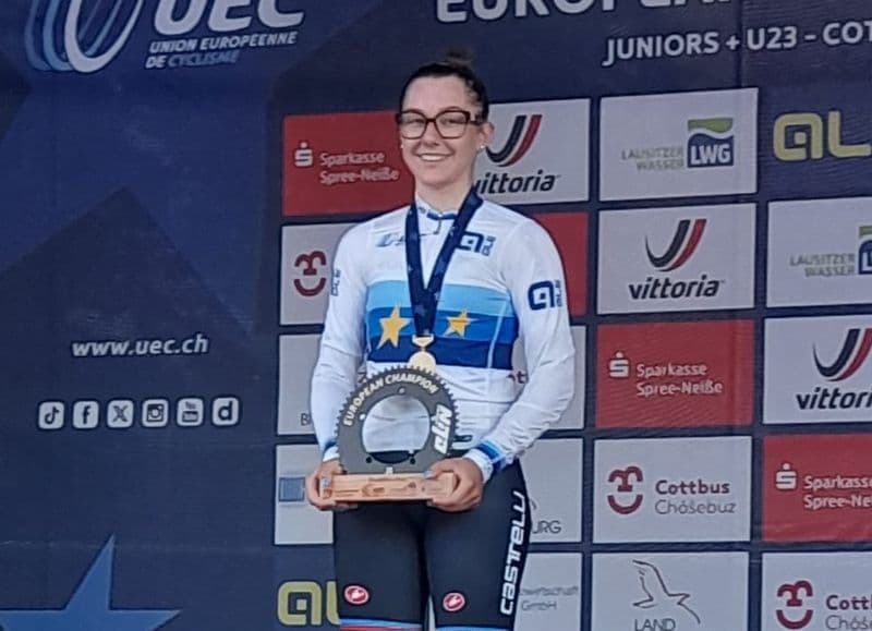 CIRIE' - Ciclismo, Anita Baima è campionessa d'Europa Juniores nell'Eliminazione - FOTO