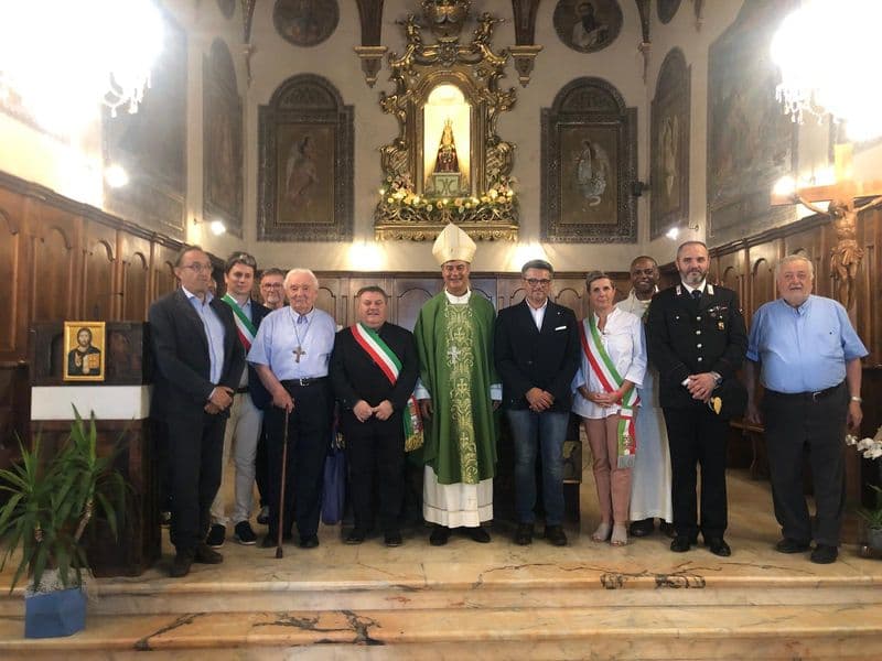 VALPERGA - L'arcivescovo di Torino, Roberto Repole, in visita a Belmonte - FOTO