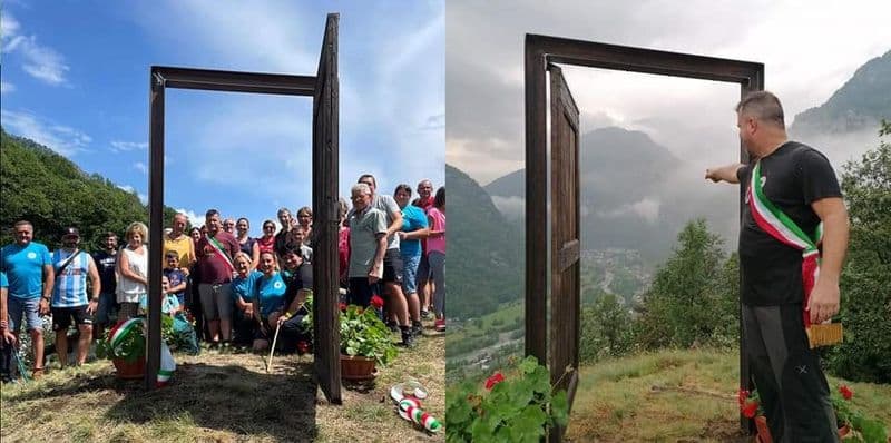 LOCANA - Inaugurato il punto panoramico «Porta sul Paradiso»  - FOTO