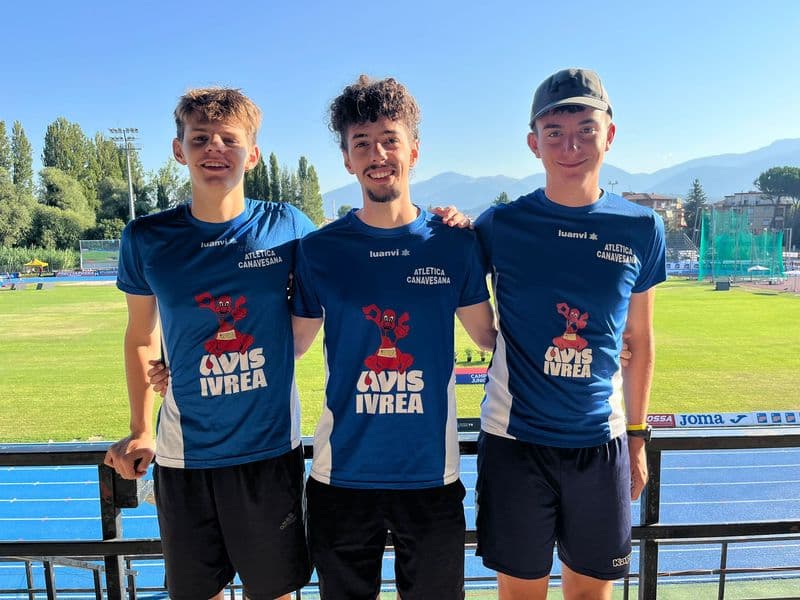 ATLETICA CANAVESANA - Musso, Libertino e Leone in gara agli italiani Junior-Promesse