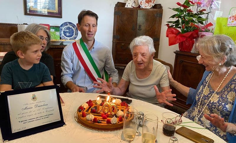 BARONE CANAVESE - Paese in festa per i 100 anni di Maria Deandrea - FOTO