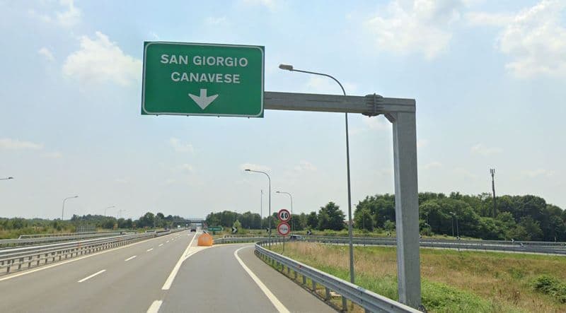 SAN GIORGIO CANAVESE - Giovedi svincolo A5 direzione sud chiuso per lavori