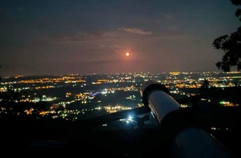 BELMONTE - La super Luna dello Storione immortalata in tutta la sua bellezza dal Sacro Monte - FOTO