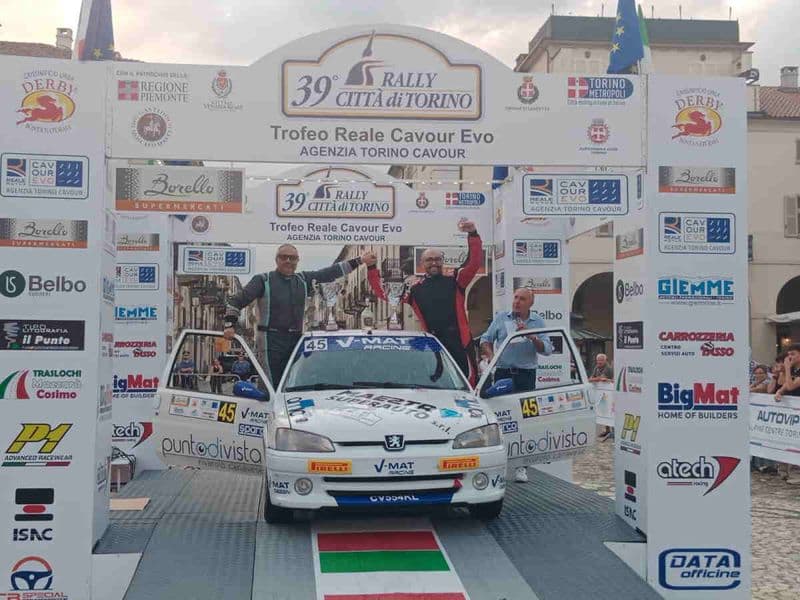 FORNO CANAVESE - Al rally Città di Torino il fornese Andrea Ricca vince la classe N2 con Paolo Carrucciu - FOTO