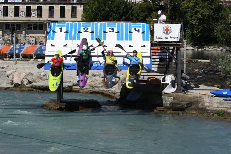 IVREA - Gran finale allo stadio della canoa per la Icf Canoe Slalom World Cup 4