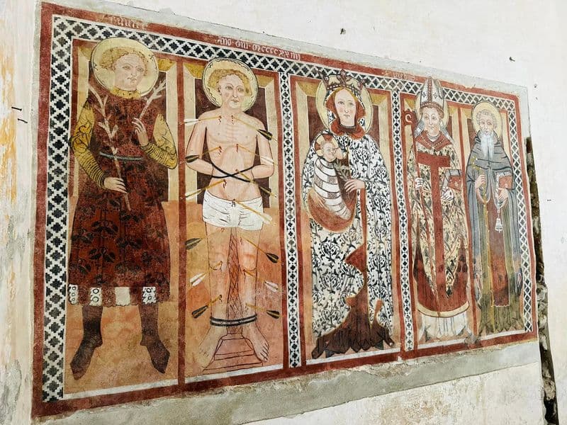 SCARMAGNO - L'affresco di Sant'Eusebio al Masero compie 600 anni - FOTO
