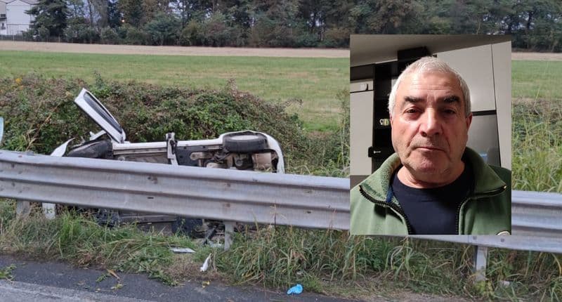 AGLIE' - Paese in lacrime per Salvatore Maione, vittima di un incidente stradale come il figlio sedici anni fa