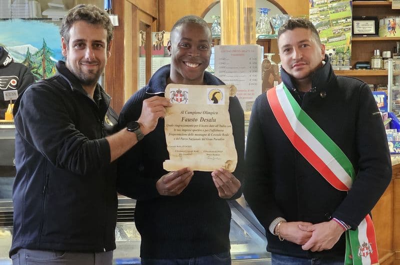 CERESOLE REALE - Comune e Parco premiano il campione olimpico Fausto Desalu - FOTO