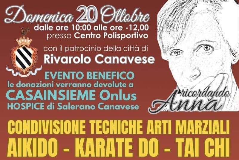 RIVAROLO CANAVESE - «Ricordando Anna»: una giornata di arti marziali dedicata alla solidarietà