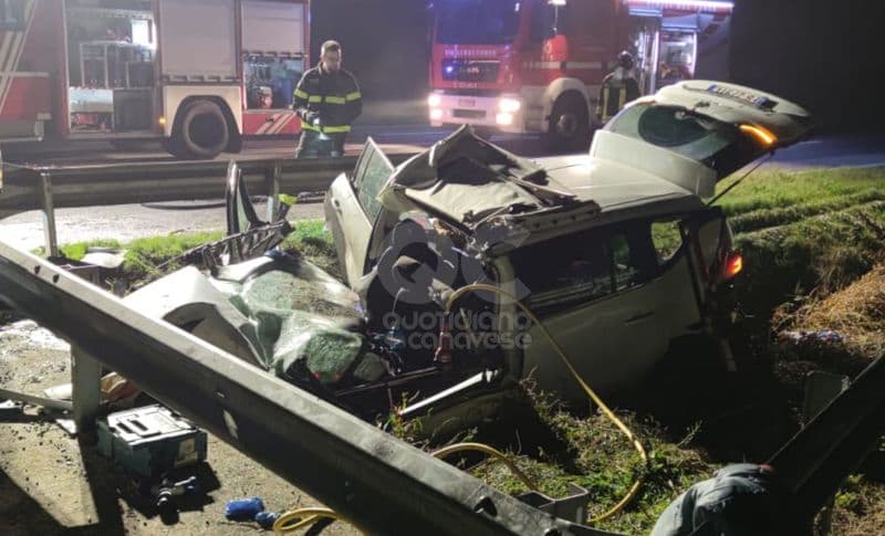 BUSANO - Aveva solo 37 anni il ragazzo morto nello schianto sulla provinciale per Front - FOTO e VIDEO