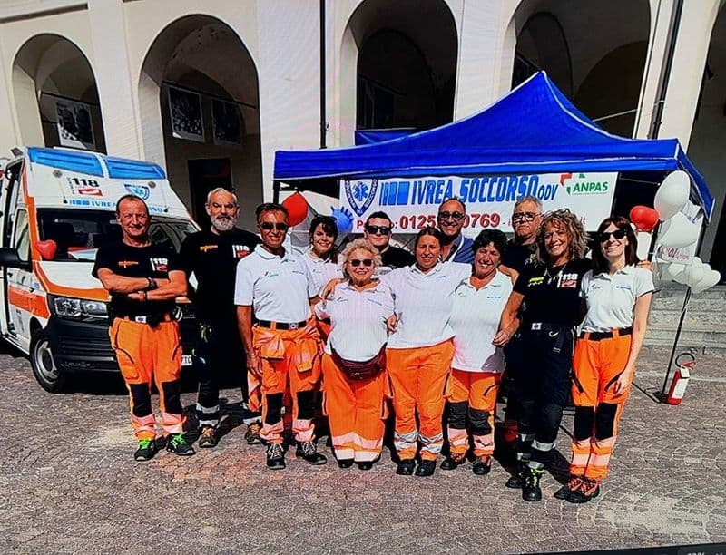 IVREA - Tutto pronto per l'Open day di Ivrea Soccorso per i 120 anni di Anpas
