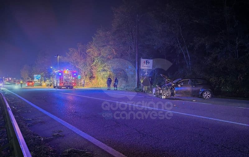 BANCHETTE-IVREA - Muore a 17 anni con la moto, dramma all'imbocco della pedemontana - FOTO e VIDEO