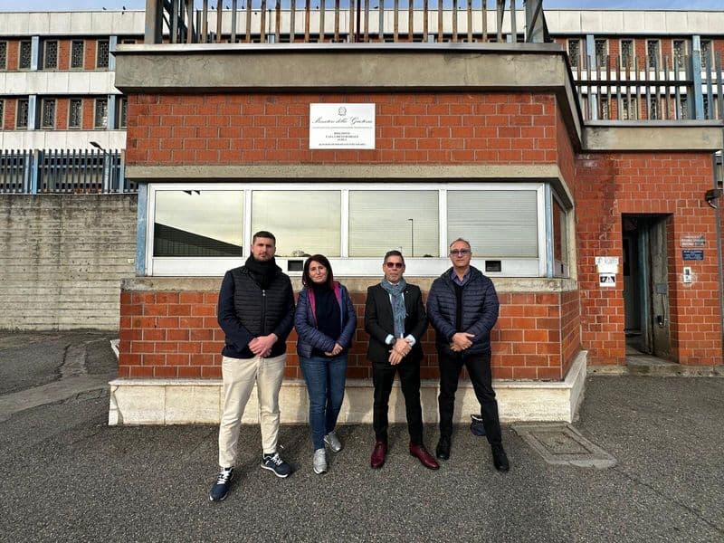 IVREA - 270 detenuti ma solo 195 posti: ispezione in carcere di Bartoli, Ruffino, De Stefano e Pozzo