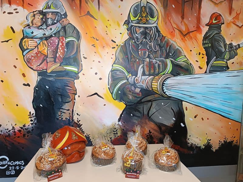 CASTELLAMONTE - Il panettone dei vigili del fuoco per un Natale solidale