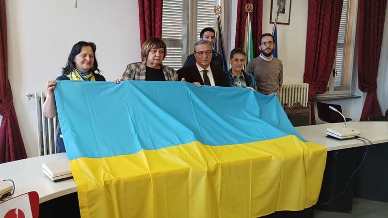 CASTELLAMONTE - Solidarietà e pace, la sindaca ucraina Iryna Karabut ospite a palazzo Antonelli - FOTO