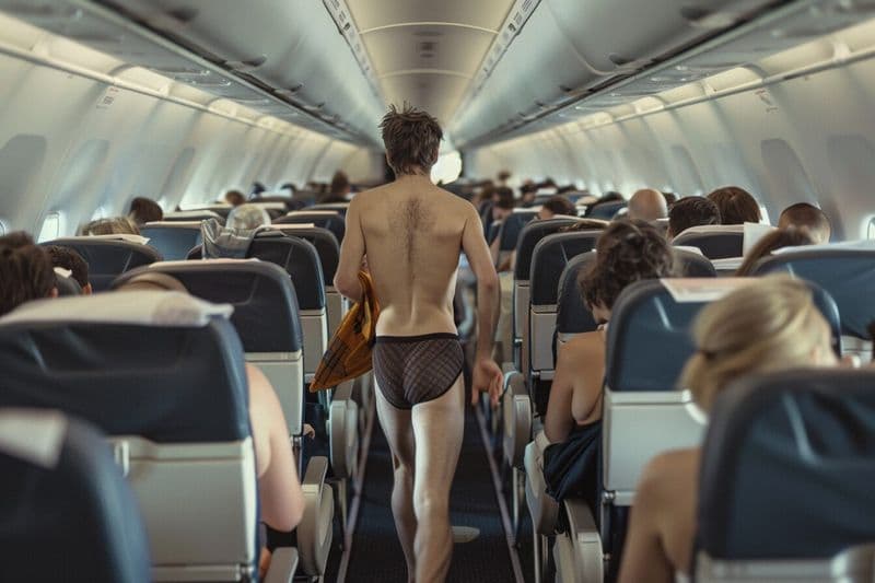 TREND - Flying Naked, la tendenza di viaggiare «nudi»