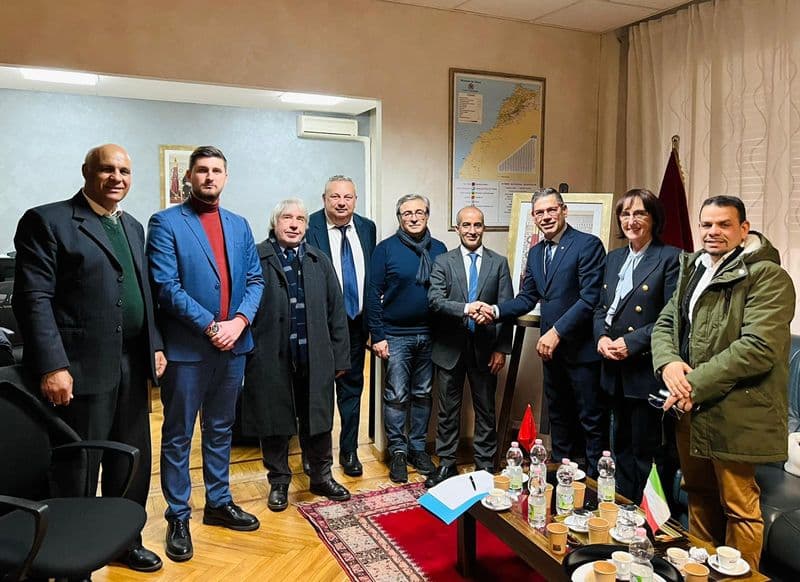 CANAVESE - Amministratori dal Console del Marocco Sidi Mohamed Biedallah