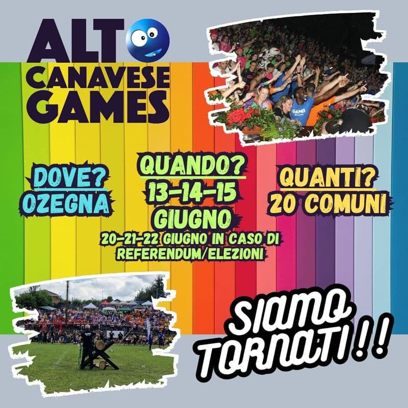 ALTO CANAVESE GAMES - Sarà Ozegna ad ospitare l'edizione 2025 dei giochi: appuntamento a giugno