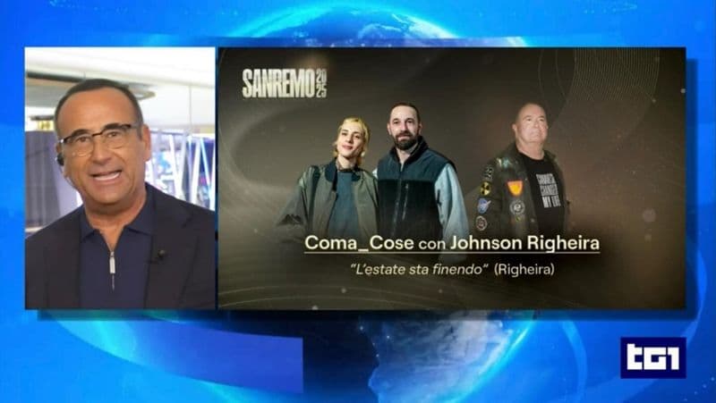 IL CANAVESE A SANREMO - Johnson Righeira da Agliè al palco dell'Ariston: insieme ai Coma Cose nella serata dei duetti