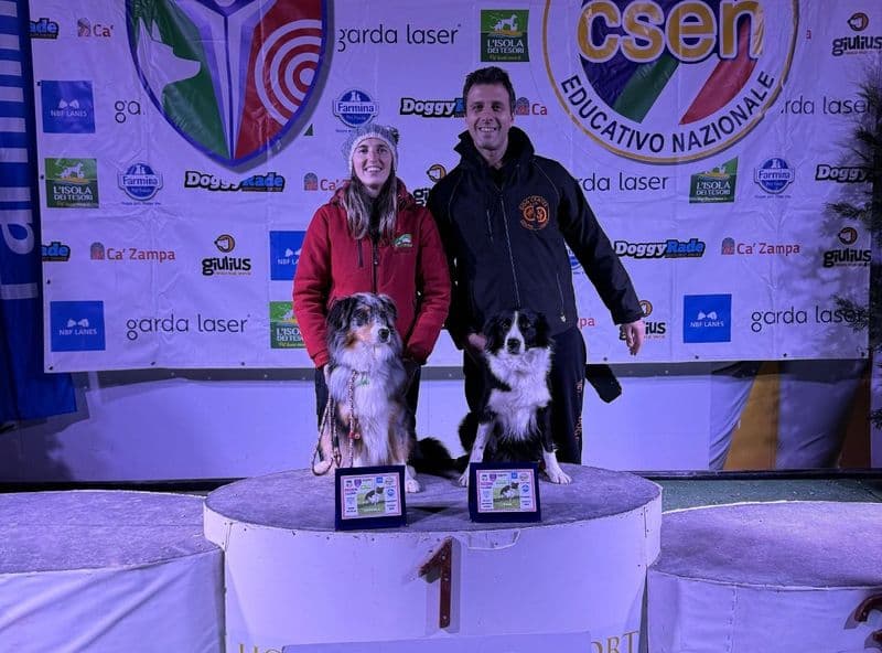 RIVAROLO-AGLIE' - Michela Bugni e Salvatore Albino Valenti campioni regionali di Agility dog - FOTO