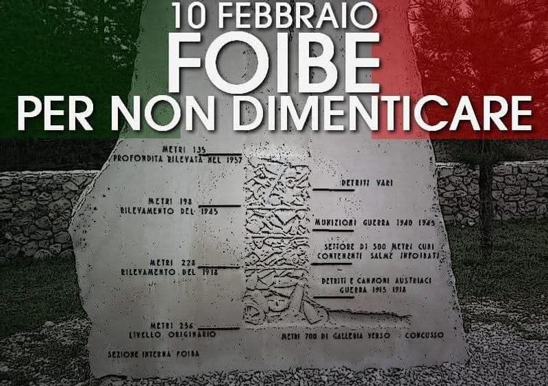 10 febbraio: giornata del ricordo delle vittime delle foibe