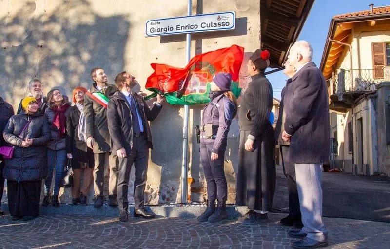 SAN BENIGNO CANAVESE - Inaugurato il nuovo tratto ciclopedonale dedicato all'ex sindaco Culasso - FOTO