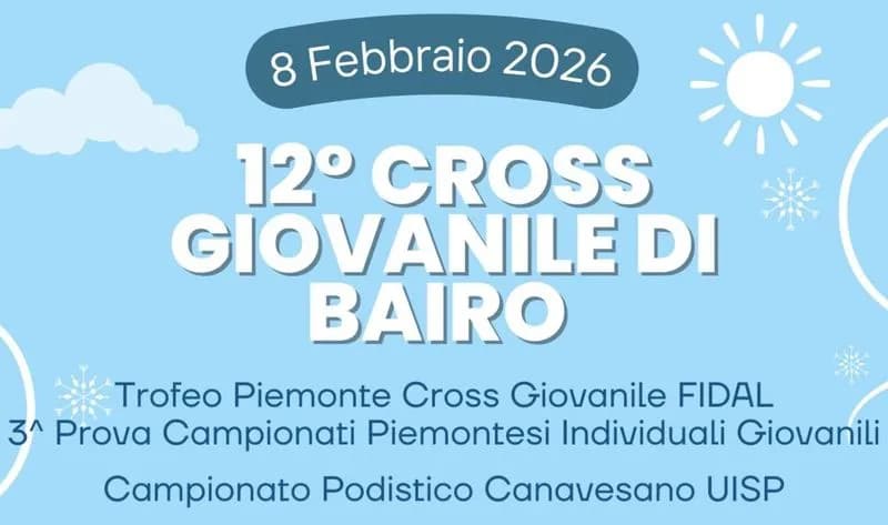 BAIRO - Tutto pronto per la dodicesima edizione del Cross Giovanile di Bairo