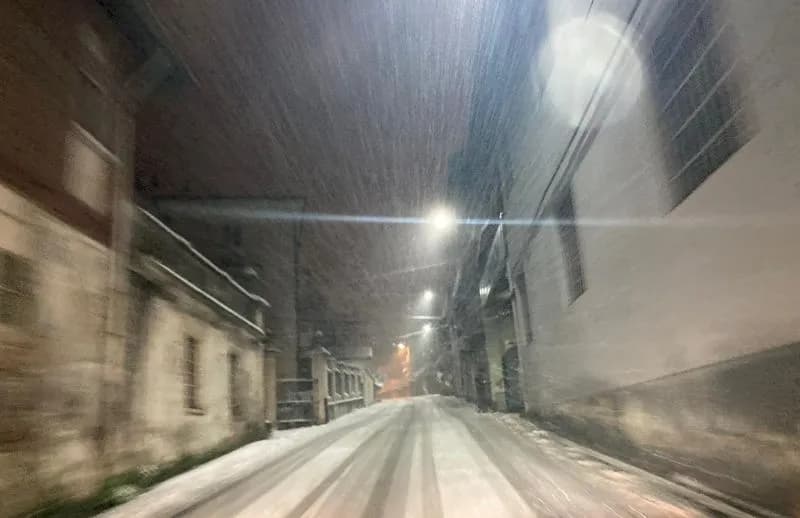 CANAVESE - Nevicate anche in pianura nella notte tra oggi e domani