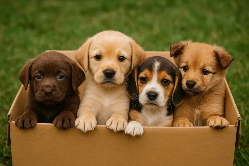 CHIAVERANO - Quattro cuccioli abbandonati e chiusi in un borsone di plastica