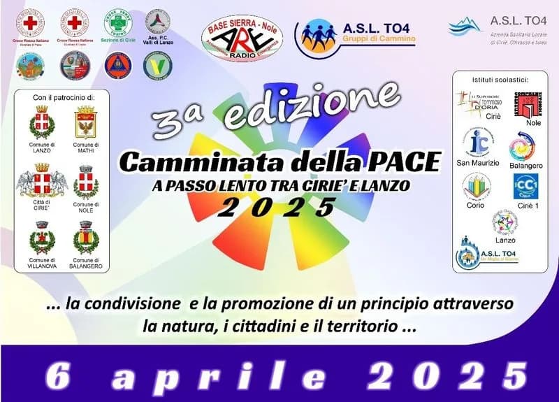 CIRIE' - A piedi fino a Lanzo per la camminata della Pace