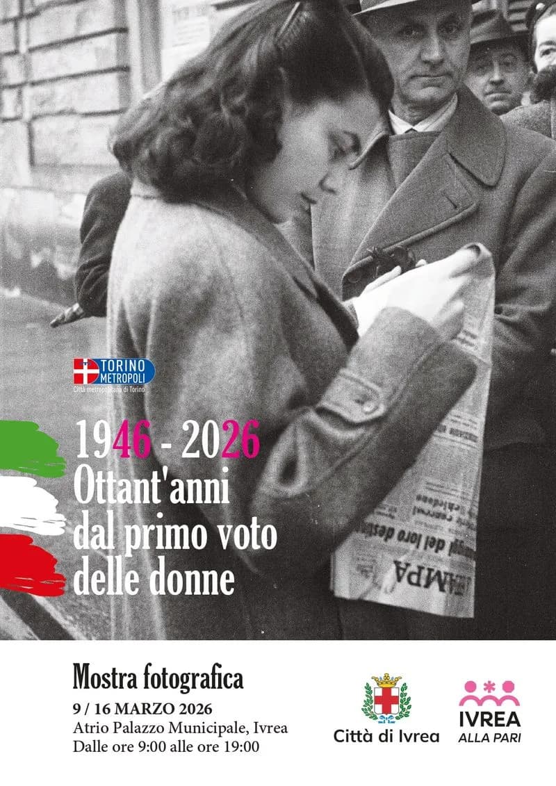 IVREA - Una mostra per gli 80 anni dal primo voto delle donne