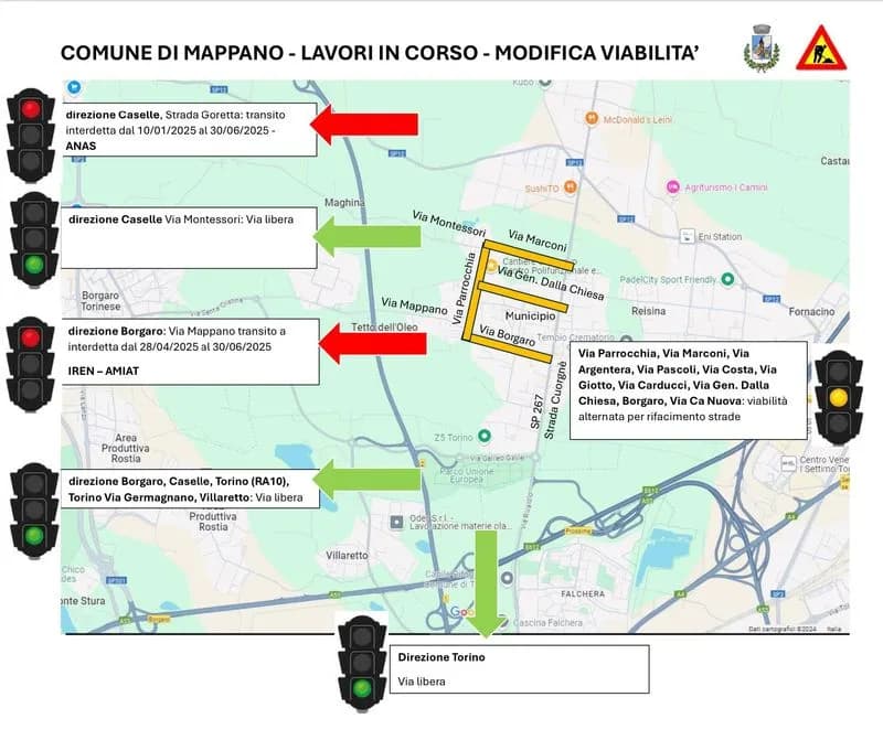 MAPPANO - Raffica di cantieri per la risistemazione delle strade