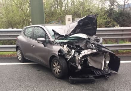 TORINO-CASELLE - Incidente tra due auto: due feriti e code chilometriche