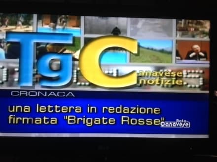 CASTELLAMONTE - Lettera firmata Brigate Rosse a Rete Canavese
