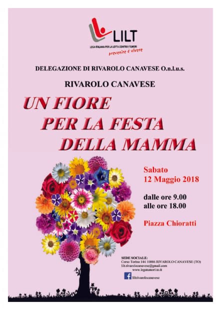 RIVAROLO - Un Fiore per la Festa della Mamma con la Lilt