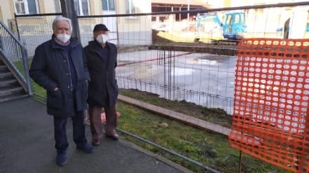 SAN MAURIZIO CANAVESE - Lavori in corso alla scuola Andrea Remmert