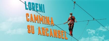 FRASSINETTO - Il funambolo Andrea Loreni cammina sul filo dell'Arcansel
