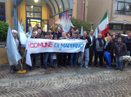BORGARO - Protesta per Mappano Comune in municipio - FOTO
